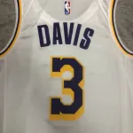 Maillot blanc pour homme Anthony Davis #3 des Los Angeles Lakers, saison 2023/24