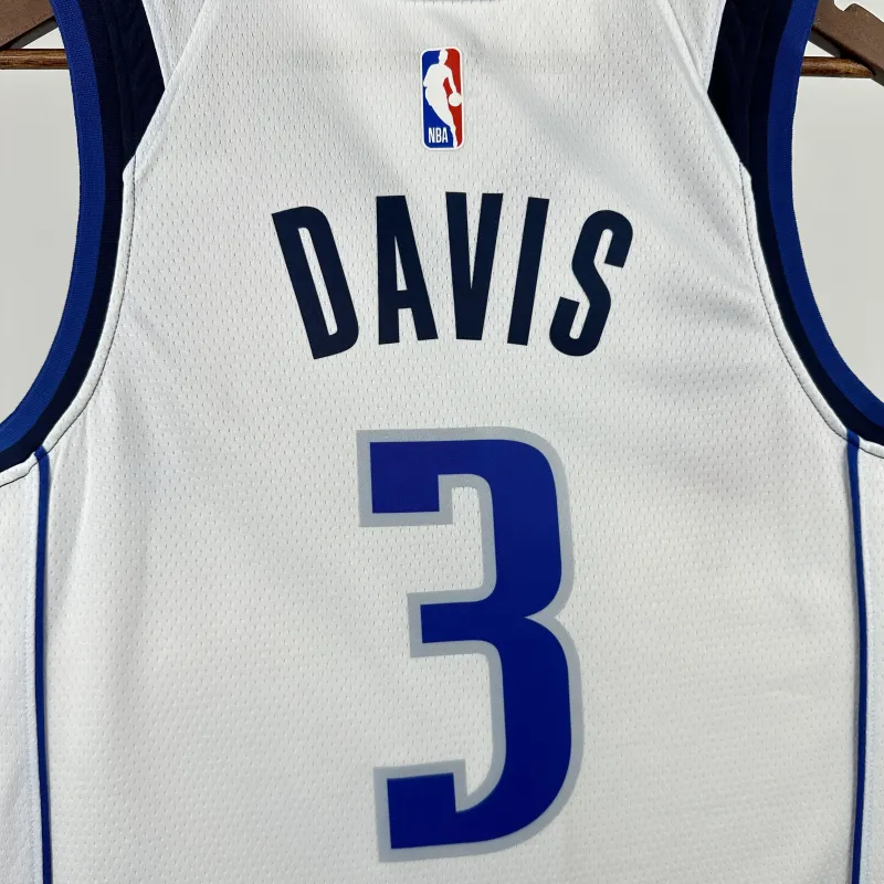 2023/24 Dallas Mavericks White Anthony Davis #3 Men’s Jersey