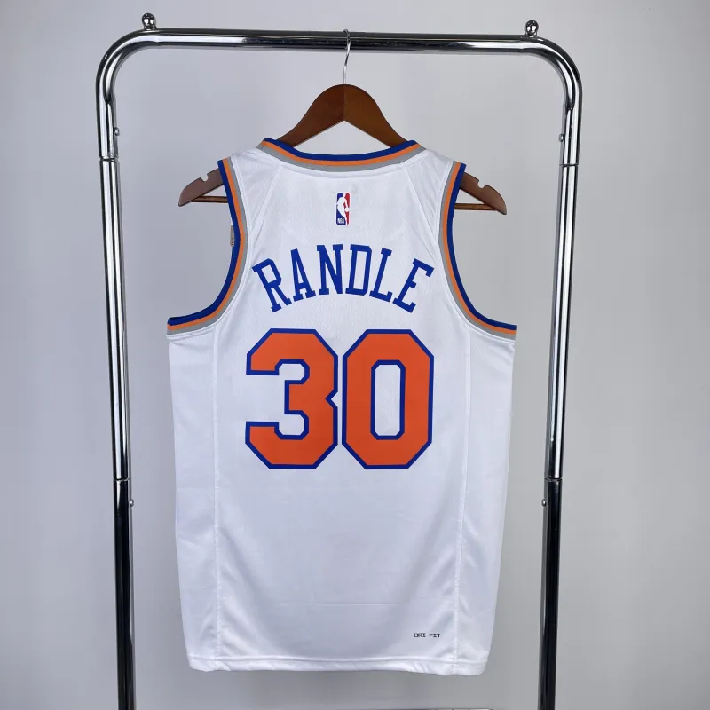2023/24 New York Knicks White Julius Randle #30 Jersey | NBA Swingman Jersey