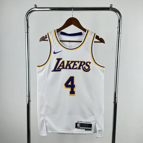 2023/24 Los Angeles Lakers Dalton Knecht #4 White Men's Jersey