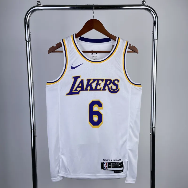 2023/24 Los Angeles Lakers LeBron James #6 White Men’s Jersey