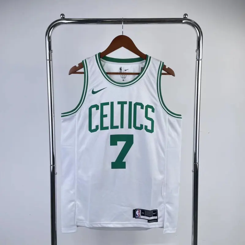 Maglia da uomo bianca Jaylen Brown #7 dei Boston Celtics stagione 2023/24