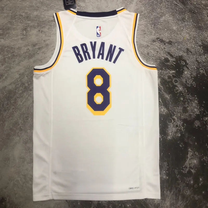 2023/24 Los Angeles Lakers Kobe Bryant #8 White Men’s Jersey