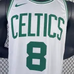 2023/24 Boston Celtics Kristaps Porzingis #8 White Men’s Jersey