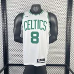2023/24 Boston Celtics Kristaps Porzingis #8 White Men’s Jersey