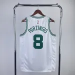 2023/24 Boston Celtics Kristaps Porzingis #8 White Men’s Jersey