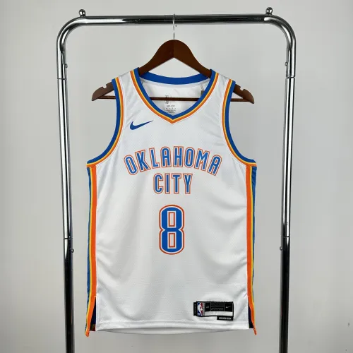 Oklahoma City Thunder Herren-Trikot 2023-24, weiß, Jalen Williams, #8