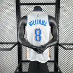 2023-24 Oklahoma City Thunder White Jalen Williams #8 Men’s Jersey
