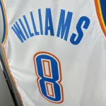 2023-24 Oklahoma City Thunder White Jalen Williams #8 Men’s Jersey