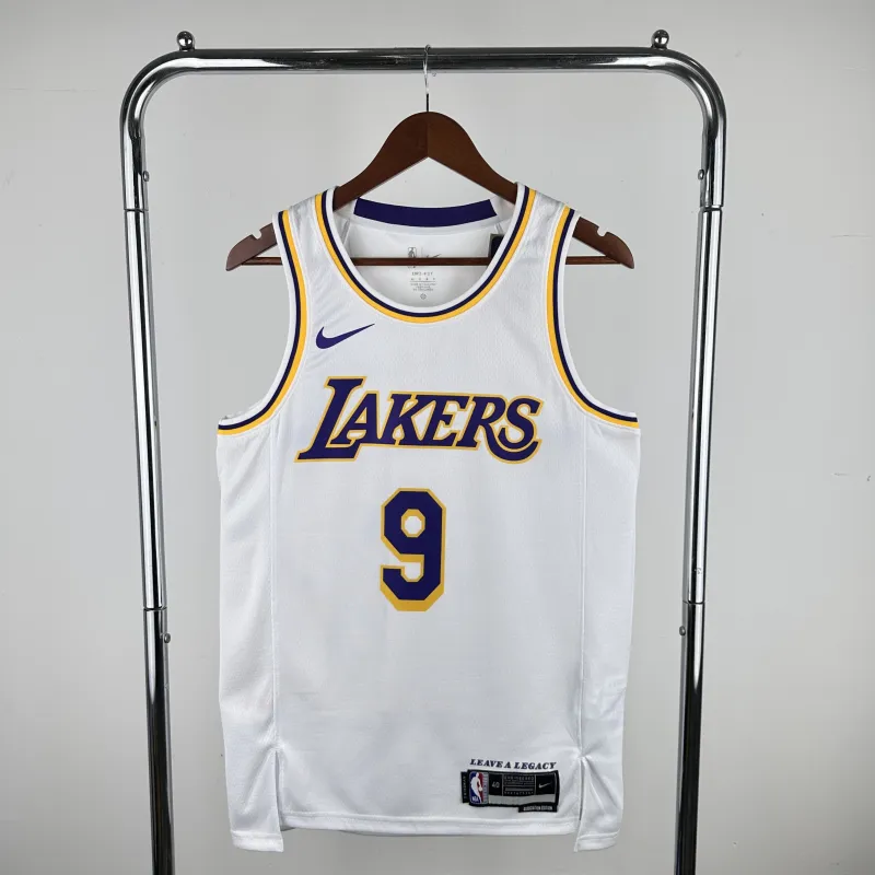2023/24 Los Angeles Lakers Bronny James #9 Wit Heren Jersey