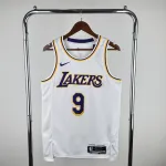 2023/24 Los Angeles Lakers Bronny James #9 witte herenjersey 2023/24 Los Angeles Lakers Bronny James #9 Wit Heren Jersey