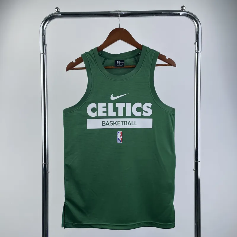 2023/24 Boston Celtics Green Training Tank Top Men’s Basketball Jersey