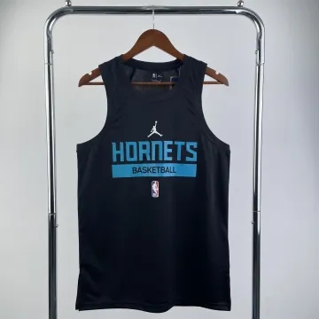 2023-24 Charlotte Hornets Black Player Edition Training Tank Men's Basketball Jersey