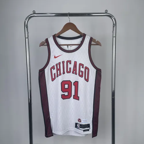 2023/24 Chicago Bulls City Edition Dennis Rodman #91 Men's Jersey