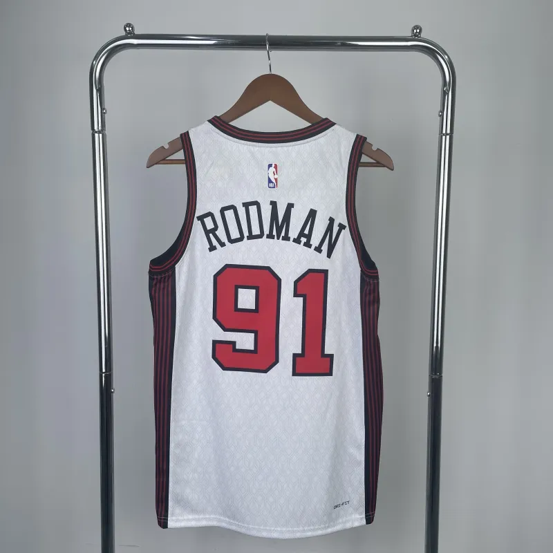 2023/24 Chicago Bulls City Edition Dennis Rodman #91 Men’s Jersey