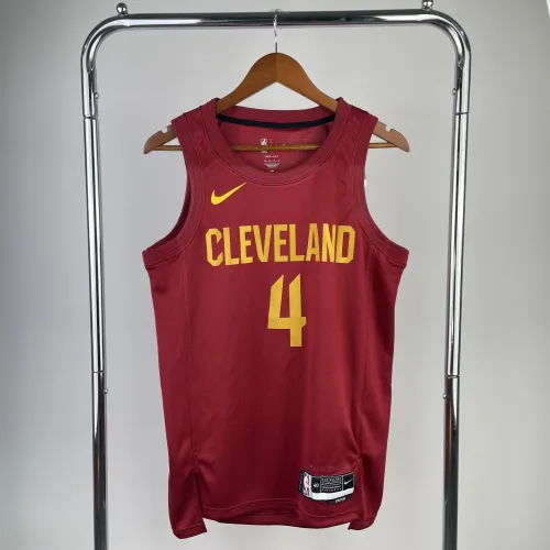 Camisa masculina do Cleveland Cavaliers 2023/24 (jogo fora de casa) com o nome de Evan Mobley (#4)