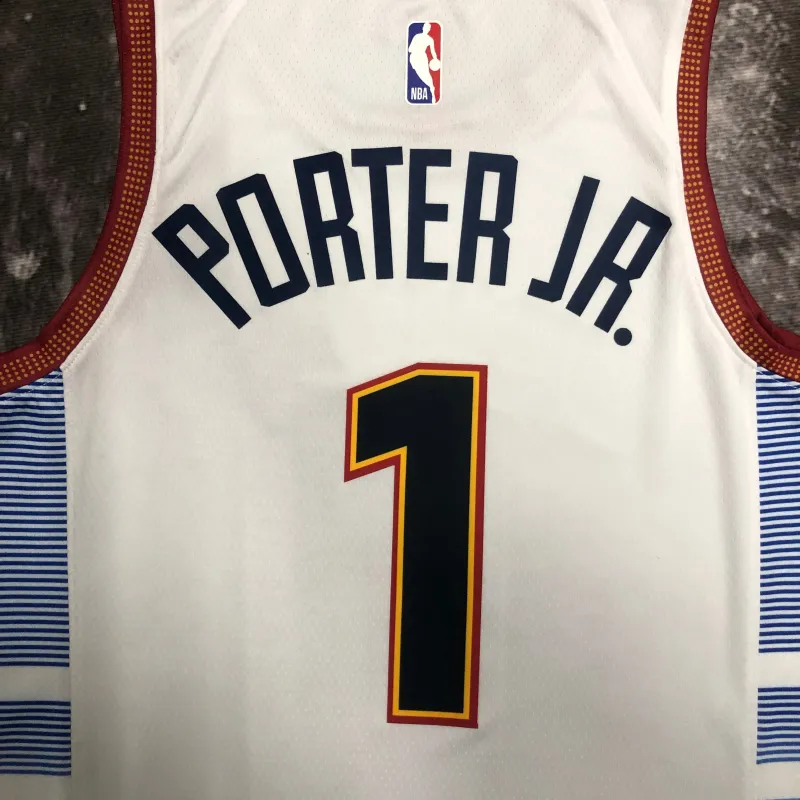 2023/24 Denver Nuggets City Edition Michael Porter Jr. #1 Maglia da Uomo