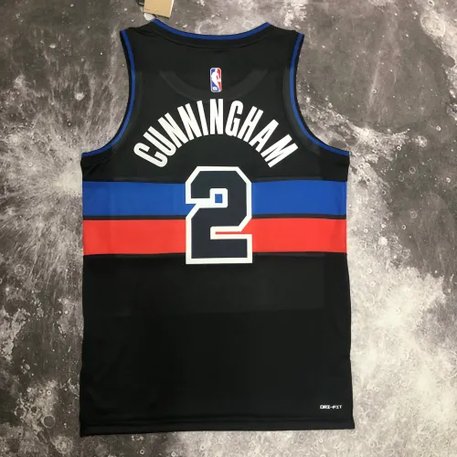 2023-24 Detroit Pistons - Maglia Cade Cunningham #2 Uomo
