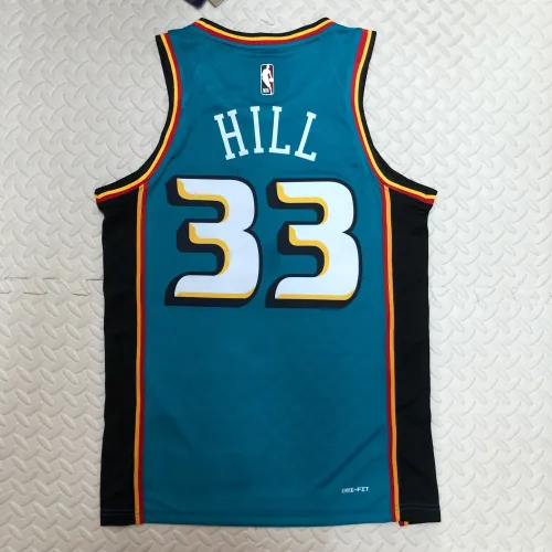 2023-24 Detroit Pistons Grant Hill #33 Maglia da uomo