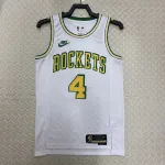 2023/24 Houston Rockets Maglia retrò Jalen Green #4 Uomo Maglia da uomo Houston Rockets 2023/24 Jalen Green Retro #4