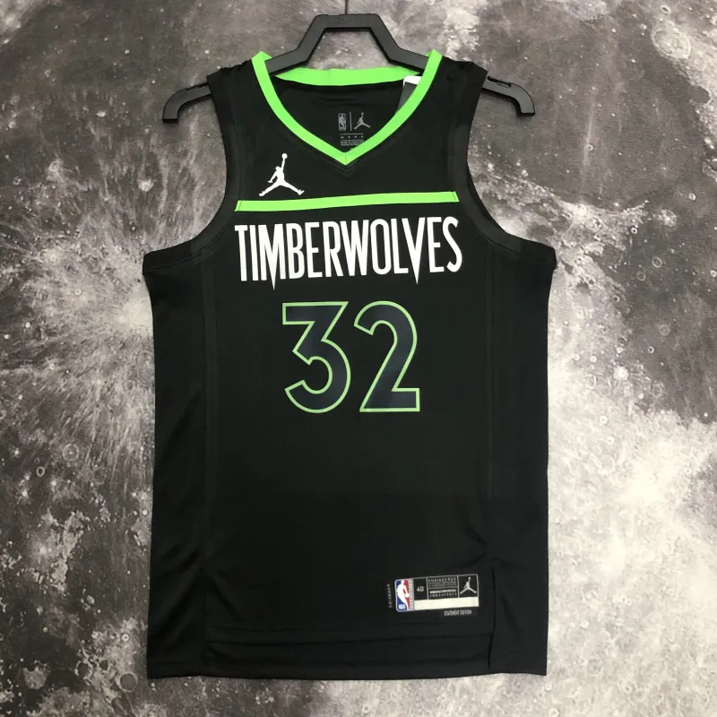 2023/24 Minnesota Timberwolves Karl-Anthony Towns #32 Maglia Uomo