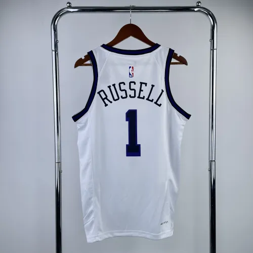 2023/24 Los Angeles Lakers City Edition D'Angelo Russell #1 Maillot Hommes