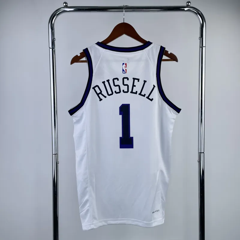 2023/24 Los Angeles Lakers City Edition D’Angelo Russell #1 herenshirt