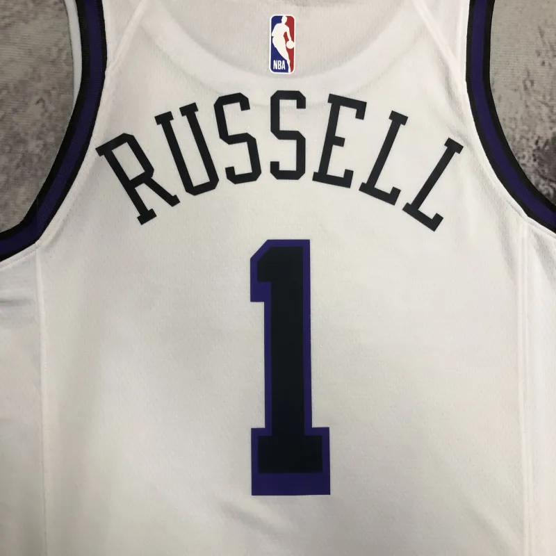 2023/24 Los Angeles Lakers City Edition D’Angelo Russell #1 herenshirt