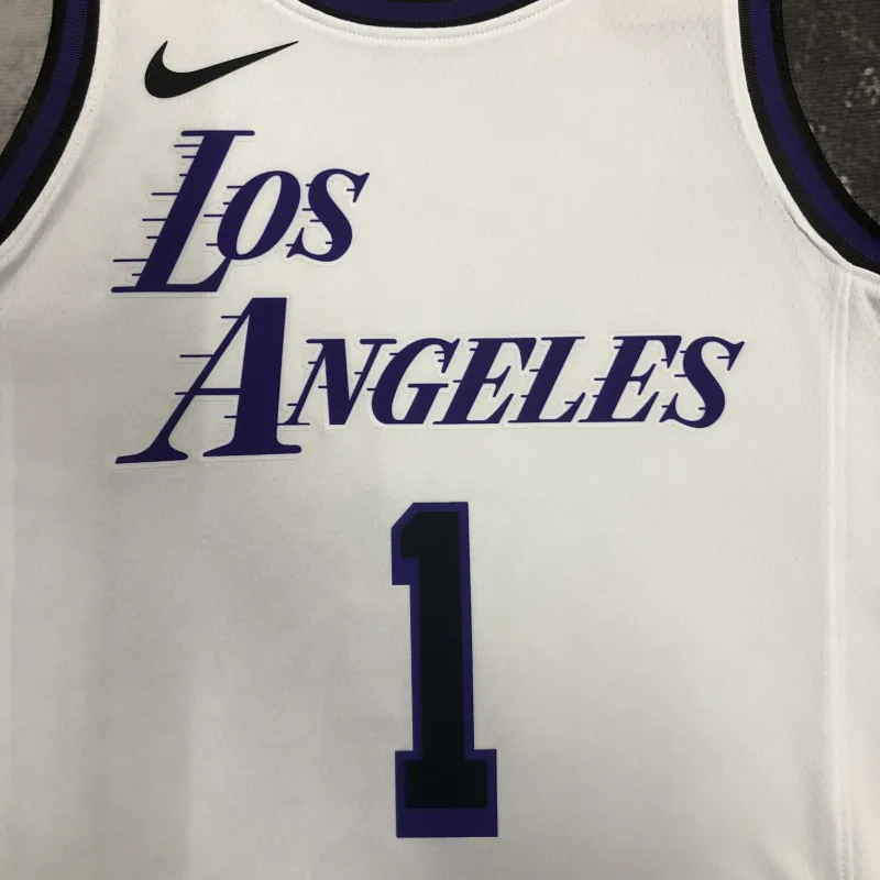 2023/24 Los Angeles Lakers City Edition D’Angelo Russell #1 herenshirt