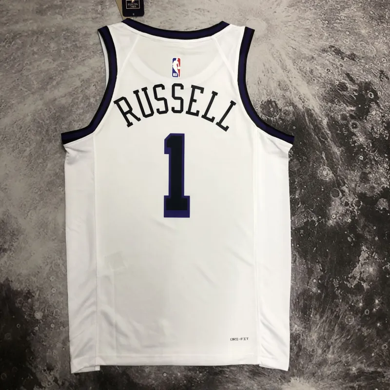 2023/24 Los Angeles Lakers City Edition D’Angelo Russell #1 herenshirt