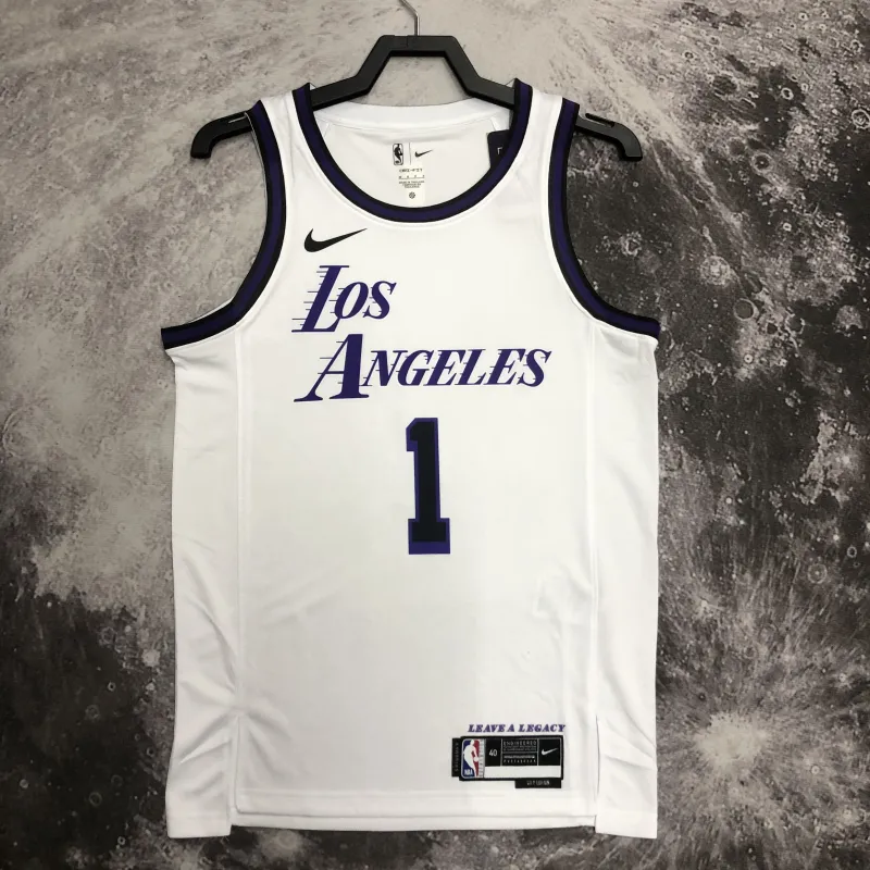 2023/24 Los Angeles Lakers City Edition D’Angelo Russell #1 herenshirt