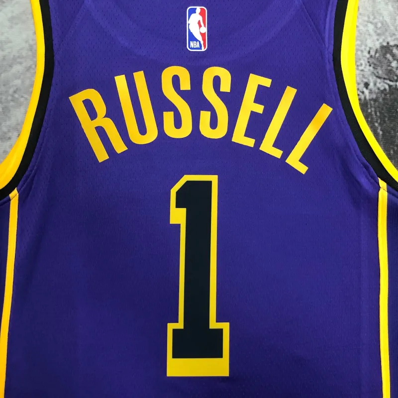 2023/24 Los Angeles Lakers Jordan Edition D’Angelo Russell #1 Men’s Jersey
