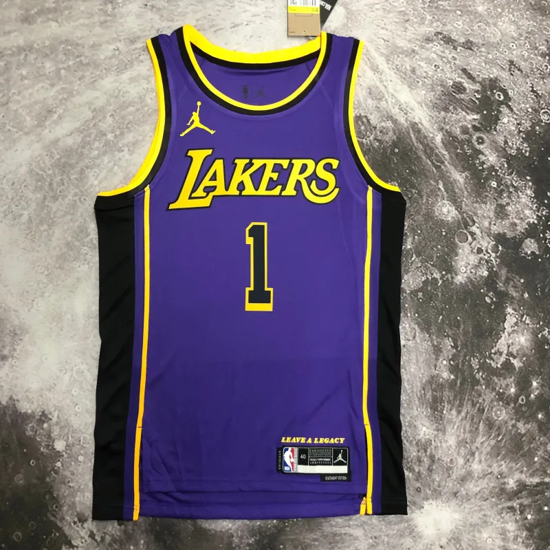 2023/24 Los Angeles Lakers Jordan Edition D’Angelo Russell #1 Men’s Jersey