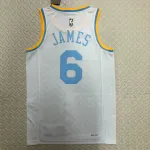2023/24 Los Angeles Lakers Retro LeBron James #6 Camiseta de hombre