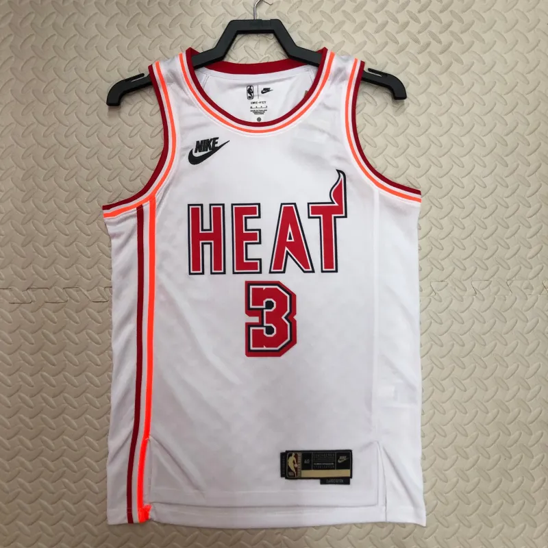 2023/24 Miami Heat Retro Dwyane Wade #3 Men’s Jersey