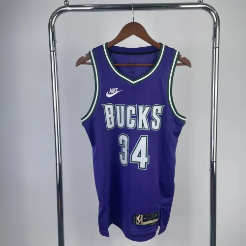 2023/24 Milwaukee Bucks Retro Giannis Antetokounmpo #34 Men's Jersey