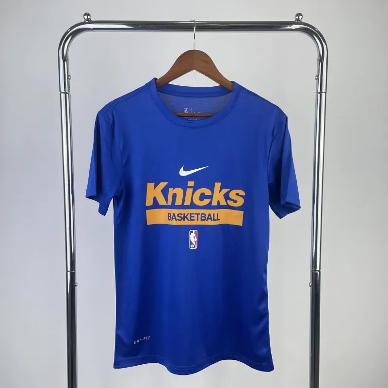 2023/24 New York Knicks Blue Short Sleeve Jersey | NBA Short Sleeve Jersey