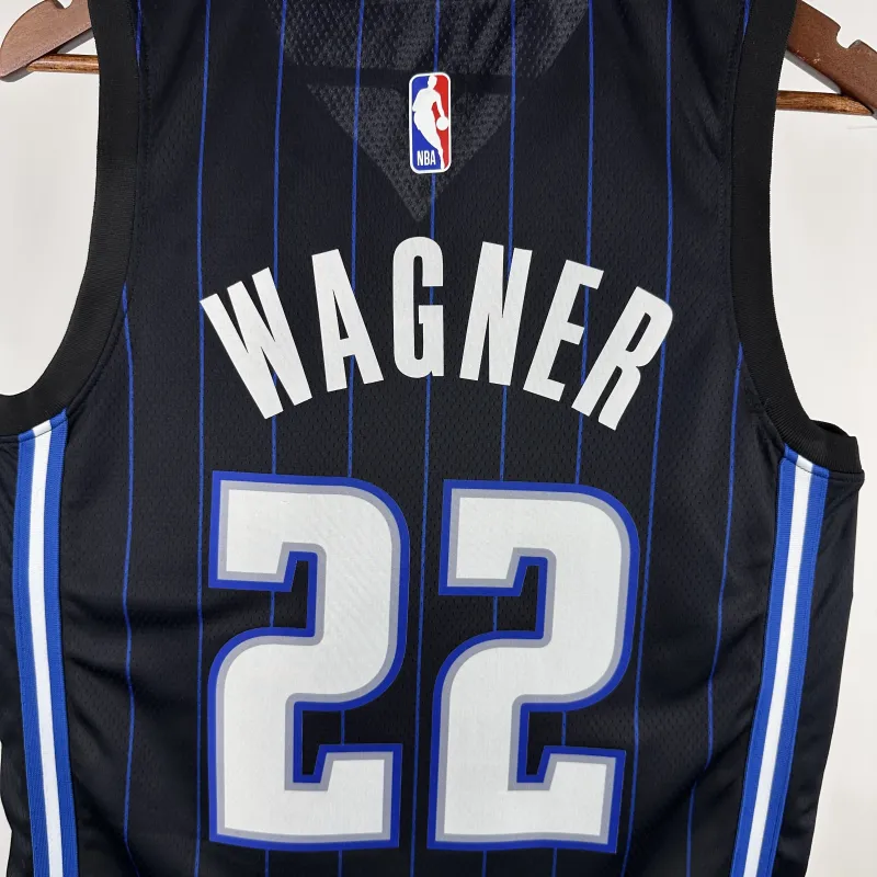 2023-24 Orlando Magic Away Black Franz Wagner #22 Men’s Jersey