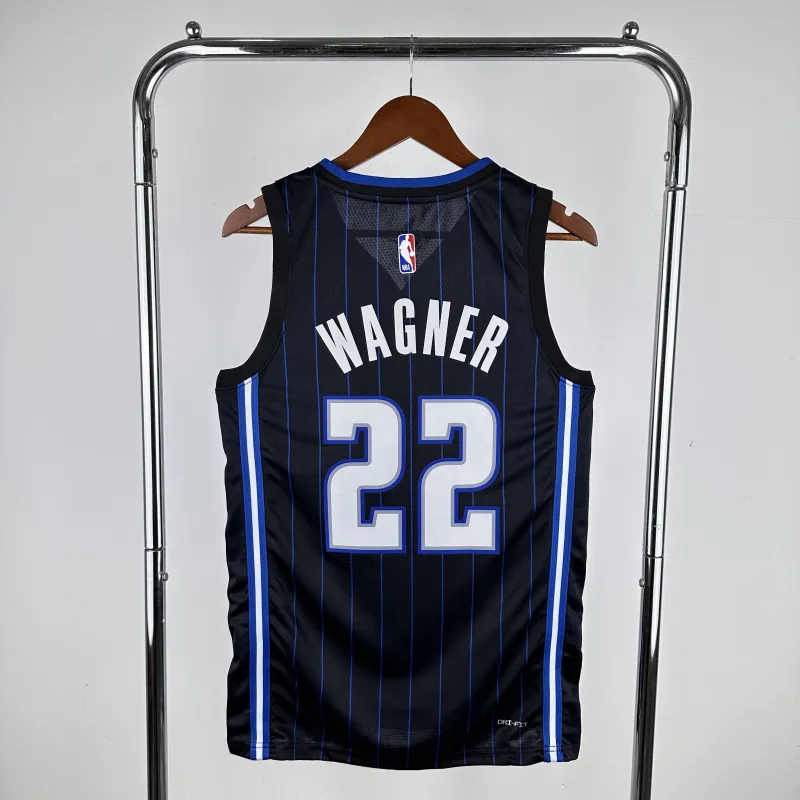 2023-24 Orlando Magic Away Black Franz Wagner #22 Men’s Jersey