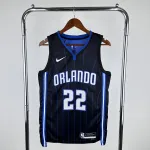 2023-24 Orlando Magic Weg Zwart Franz Wagner #22 Herenshirt 2023-24 Orlando Magic Away Black Franz Wagner #22 Men’s Jersey