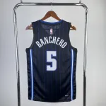 Orlando Magic zwart Paolo Banchero #5 herenshirt 2023-24 2023-24 Orlando Magic Black Paolo Banchero #5 Men’s Jersey
