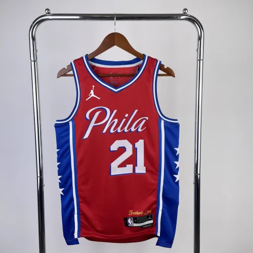 2023/24 Philadelphia 76ers Jordan Editie Joel Embiid #21 Herenshirt