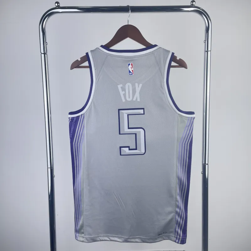 2023-24 Sacramento Kings City Edition De’Aaron Fox #5 Men’s Jersey