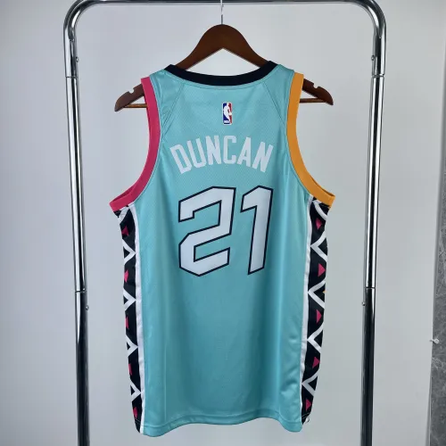 2023/24 San Antonio Spurs City Edition Tim Duncan #21 Jersey | NBA Swingman Jersey