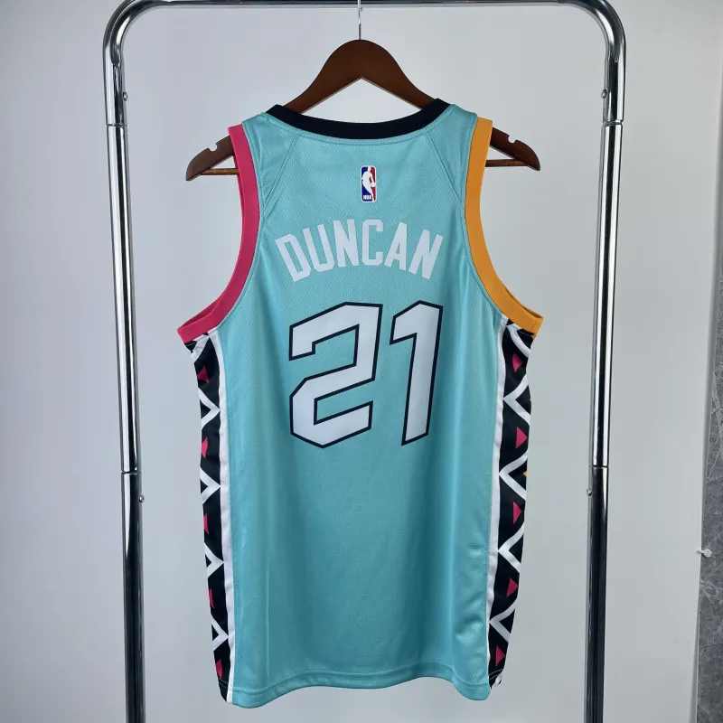 2023/24 San Antonio Spurs City Edition Tim Duncan #21 Jersey | NBA Swingman Jersey