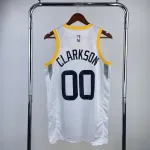 2023/24 Utah Jazz Home White Jordan Clarkson #00 Men’s Jersey