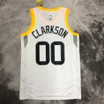 2023/24 Utah Jazz Home White Jordan Clarkson #00 Men’s Jersey