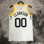 2023/24 Utah Jazz Home White Jordan Clarkson #00 Men’s Jersey