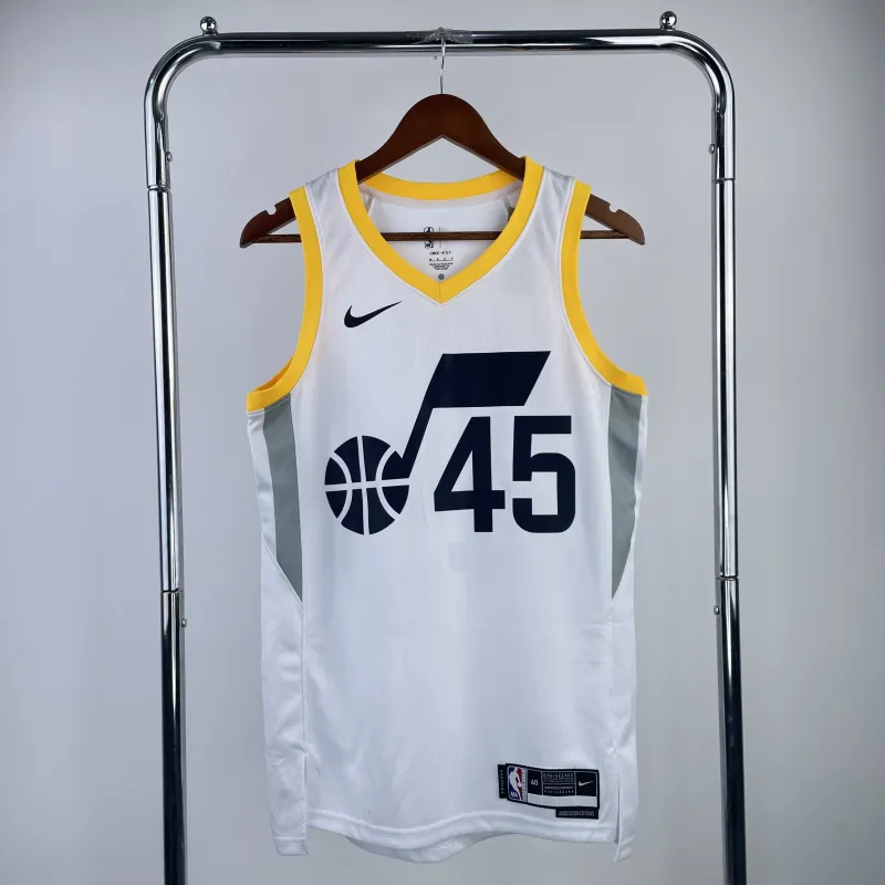 2023/24 Utah Jazz Home White Donovan Mitchell #45 Men’s Jersey