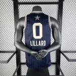 2024/25 Milwaukee Bucks All-Star Blue Damian Lillard #0 Men’s Jersey